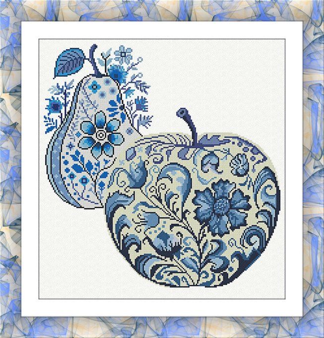 BLUE APPLE AND PEAR