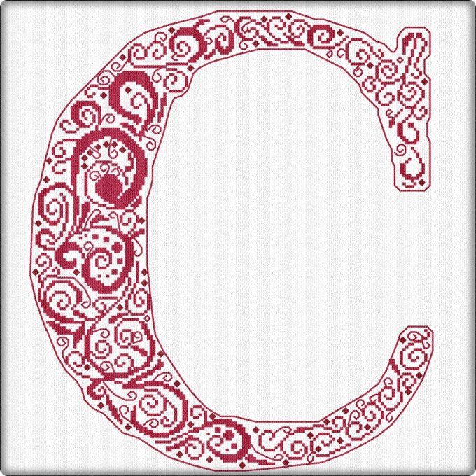 CURLY ALPHABET - C