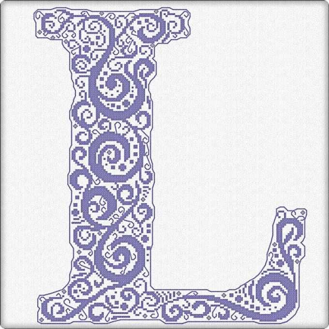 CURLY ALPHABET - L