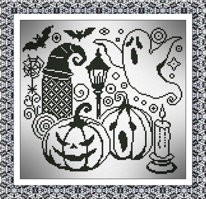 HALLOWEEN BLACK AND WHITE