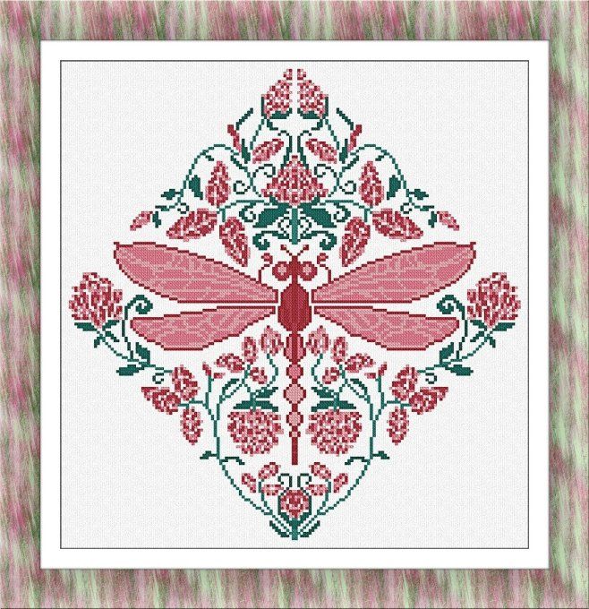 DAMASK AND DRAGONFLY
