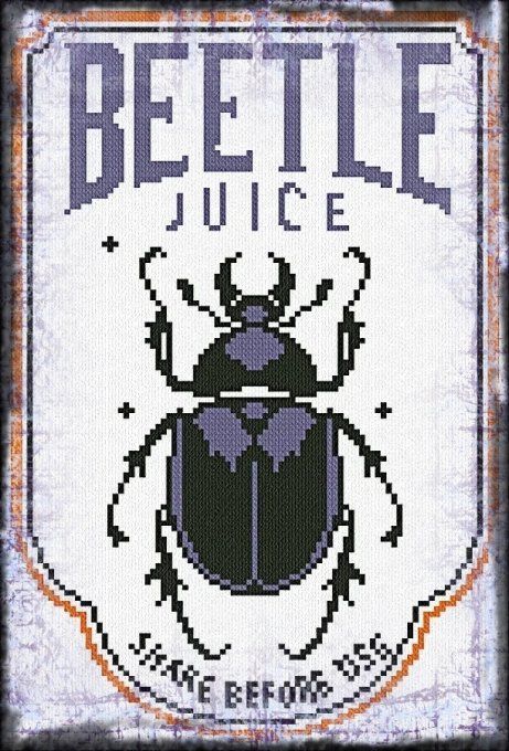 HALLOWEEN LABEL - BEETLE JUICE