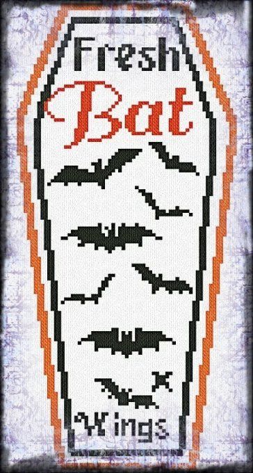 HALLOWEEN LABEL - BAT WINGS