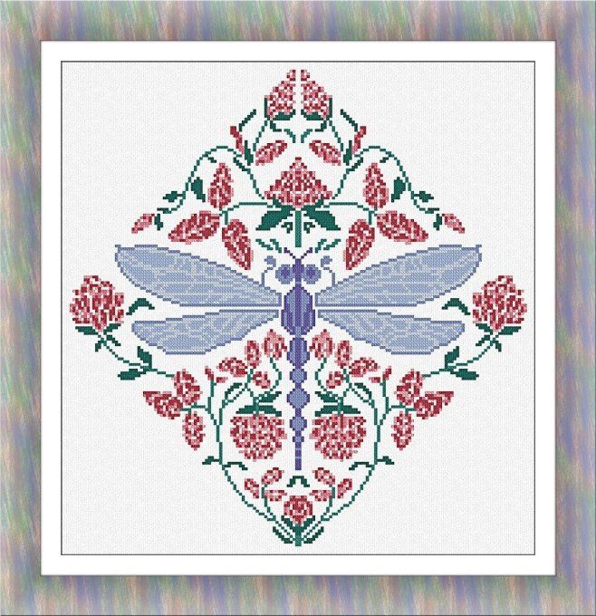 DAMASK AND DRAGONFLY