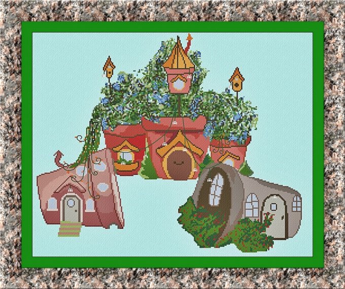 HIDDEN VILLAGE IN THE GARDEN