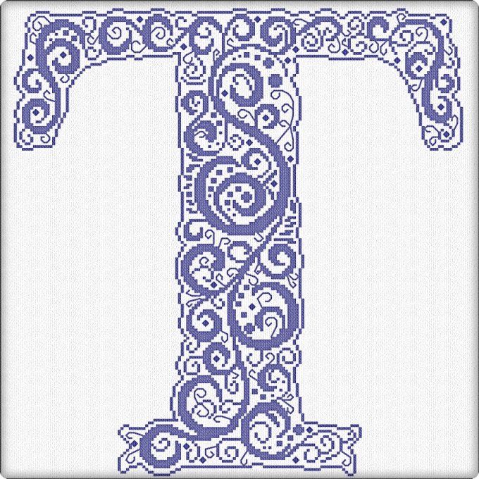 CURLY ALPHABET - T